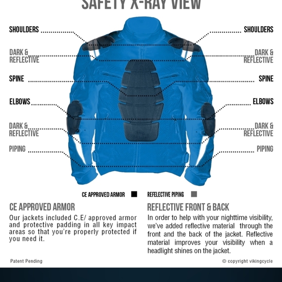 Viking Cycle Motorcycle Jacket - Picture 5 of 10